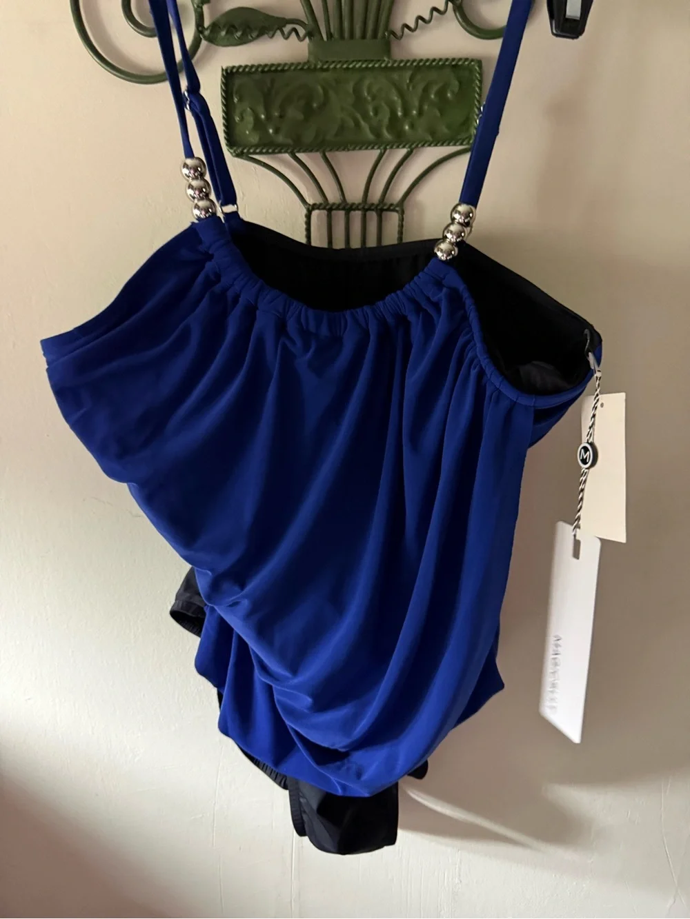NWT Magicsuit Solid ultramarine   Colorblock Lisa One Piece Swimsuit Size 12